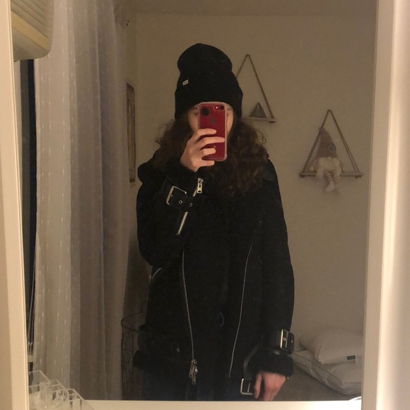 SOLD⚡️AllSaints Hawley Shearling Jacket - Picture 6 of 7